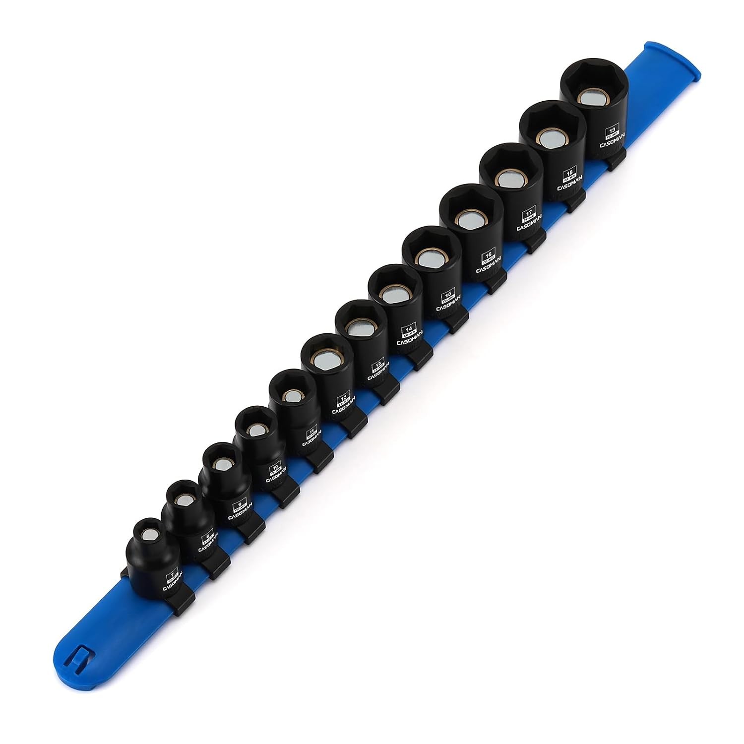 3/8″ Drive Magnetic Shallow 6-Point Metric Socket Set Piece 7mm to 19mm