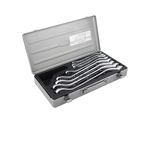 NEW Tone TONE Long Open End Wrench Set 45° 2800M Silver 8 Pieces Widths:
