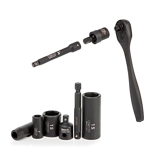 02437A 1/4 Drive Impact Socket Set Metric & Standard, Deep & Shallow 54 Piece