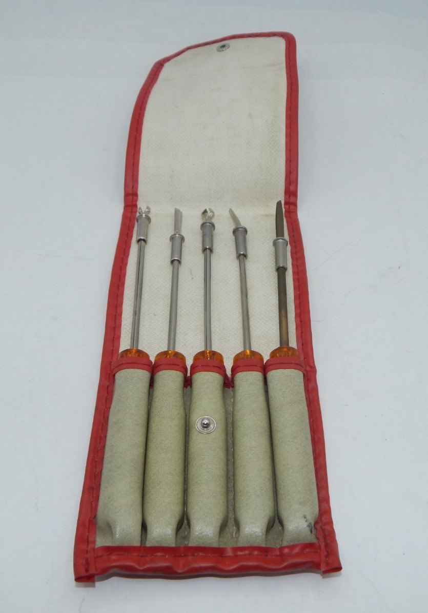 Vintage 10,000 VOLT German 5-Piece Screw Holder Tools Electricity Kit Set