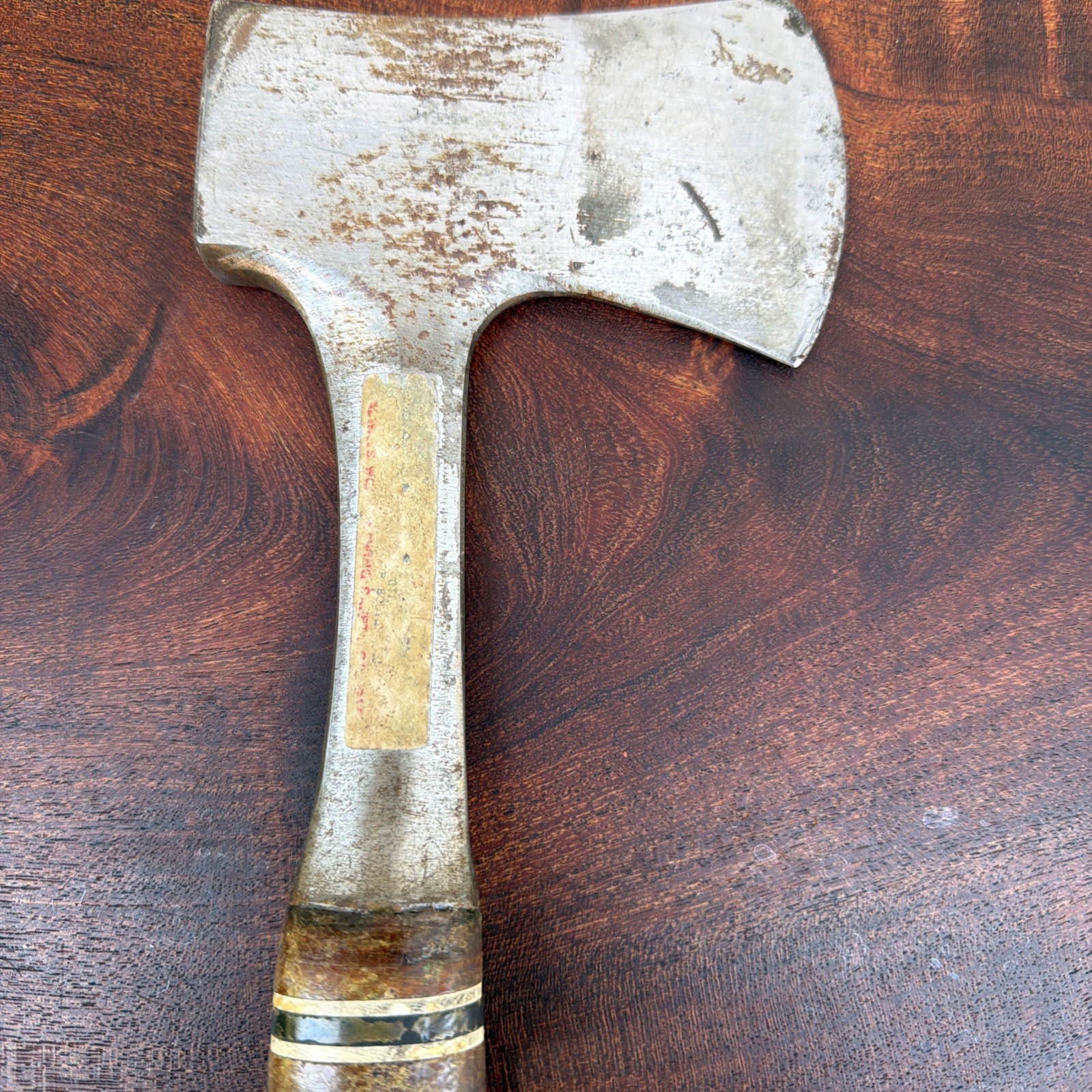 Vtg Estwing 14A Belt Hatchet Axe Stacked Leather Handle w/ Original Sheath USA