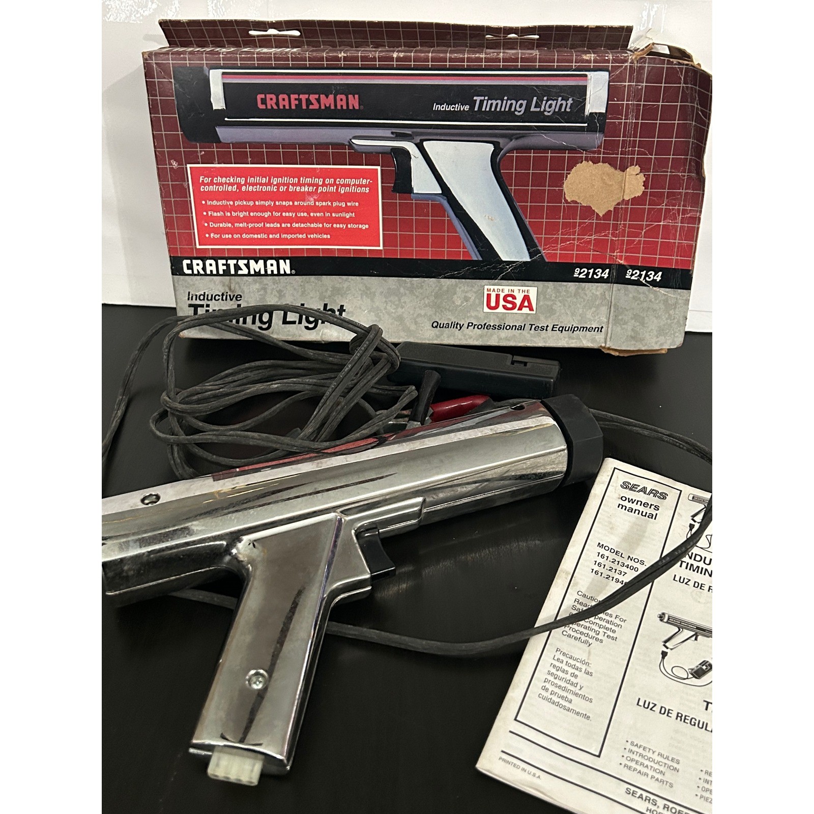 Craftman Inductive Timing Light Chrome Professional Test Equipment USA 92134