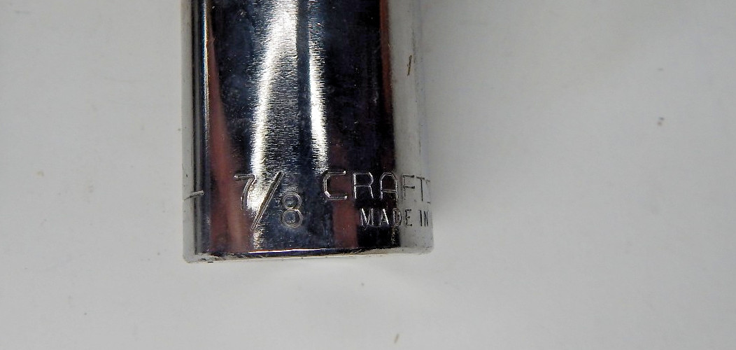 VINTAGE CRAFTSMAN 3/8″ DRIVE 9PC SAE DEEP 6PT SOCKET SET 3/8 – 7/8 VTG USA