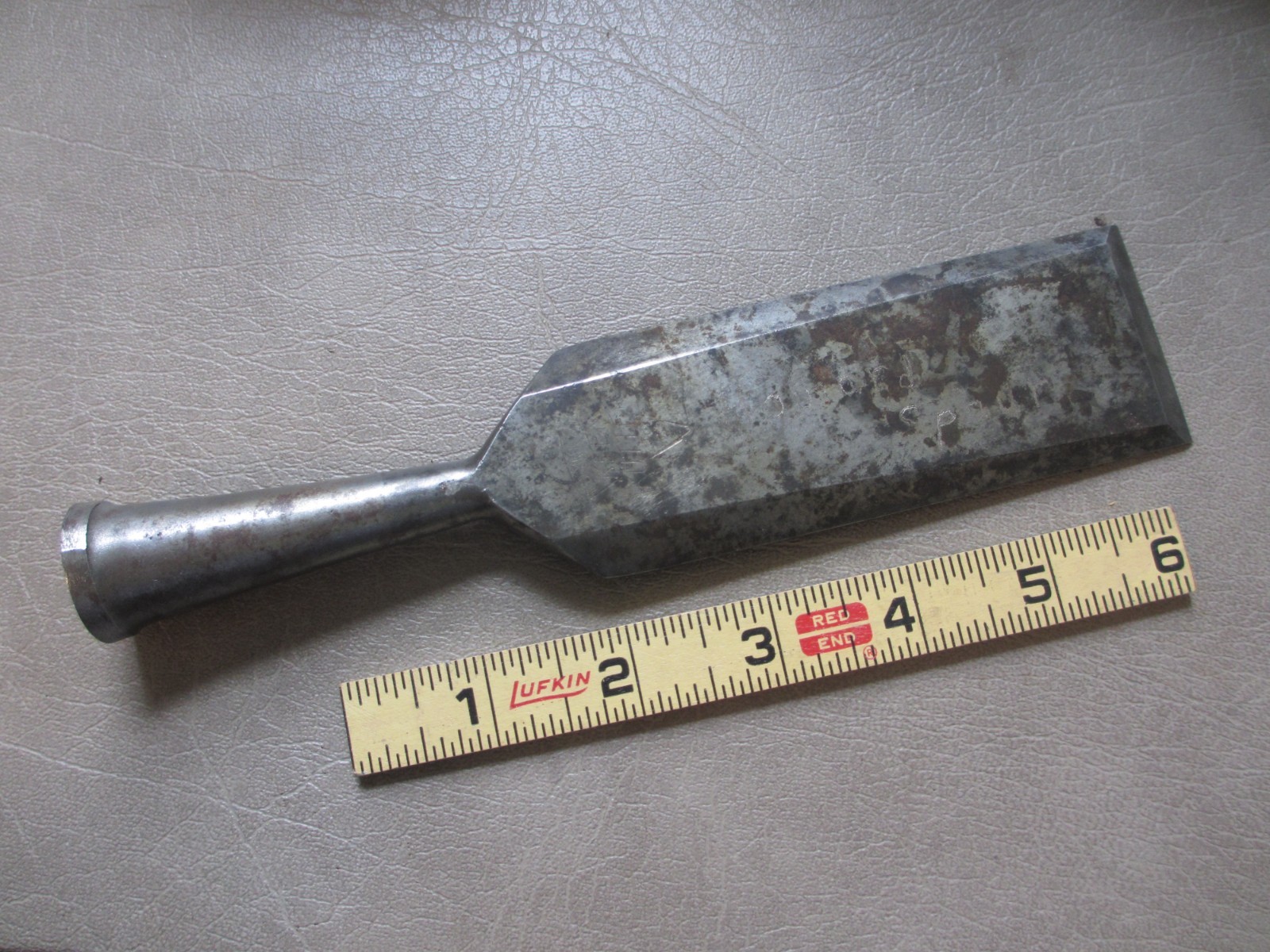 Vintage Keen Kutter 1-3/4” Slick Timber Framing Wood Socket Chisel Beveled Edge