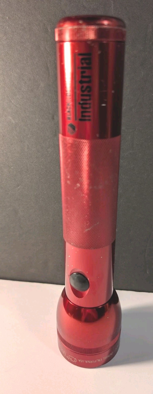 Vintage Black & Decker Industrial Mag-Lite Flashlight – Rare Red Anodized 2-D…