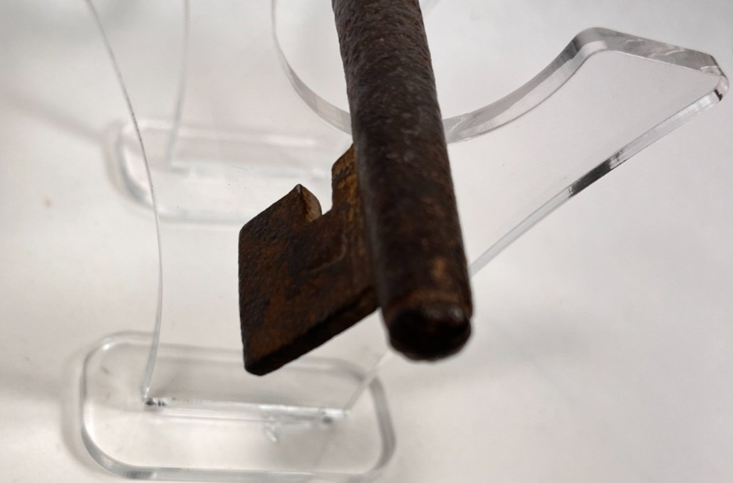 1550s-1650s Spanish Hand Forged Skeleton/Barrel Key Vintage Antique