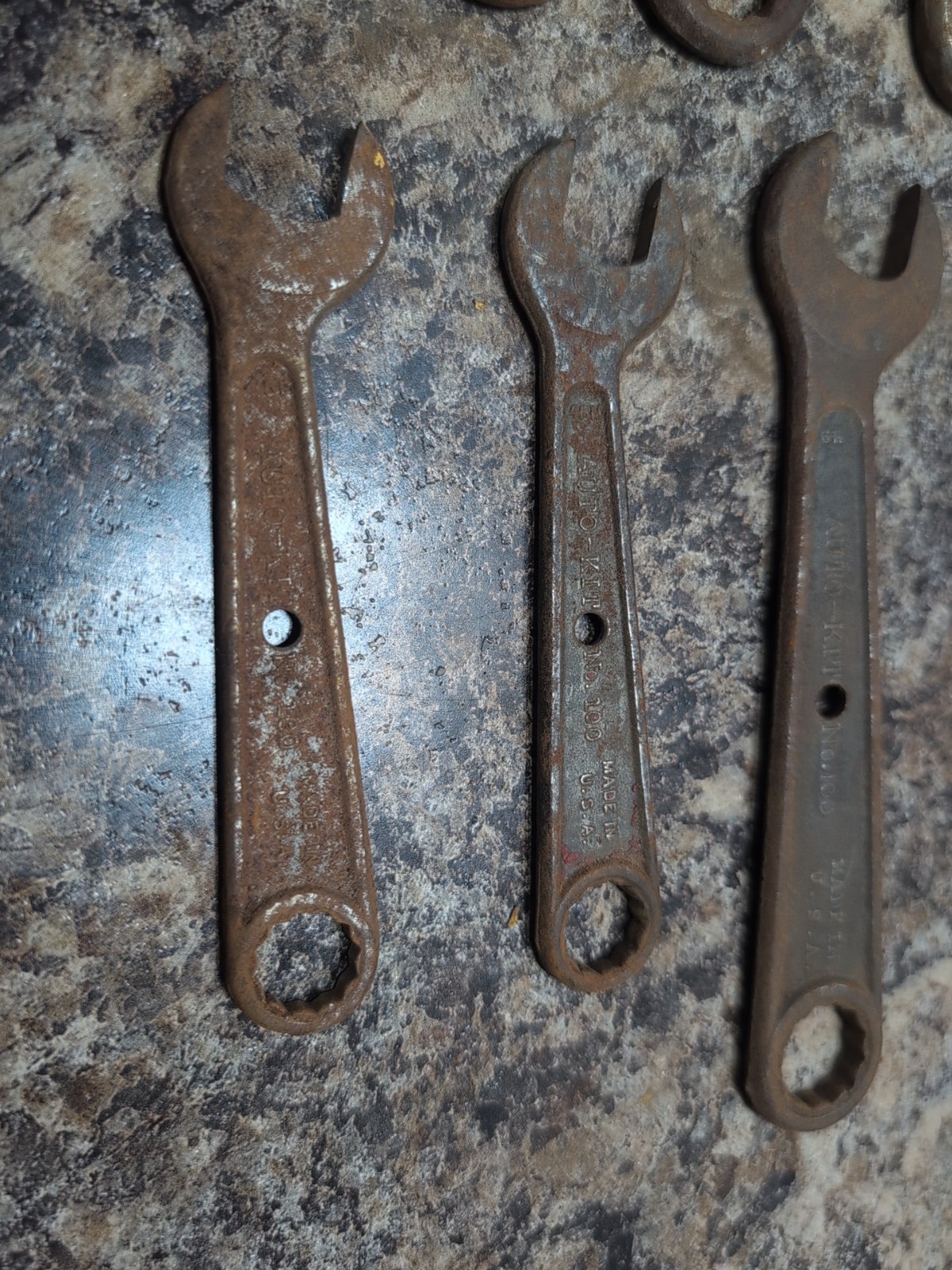 Vtg Auto Kit 100 Vanadium Combination Wrenches Miscellaneous Lot