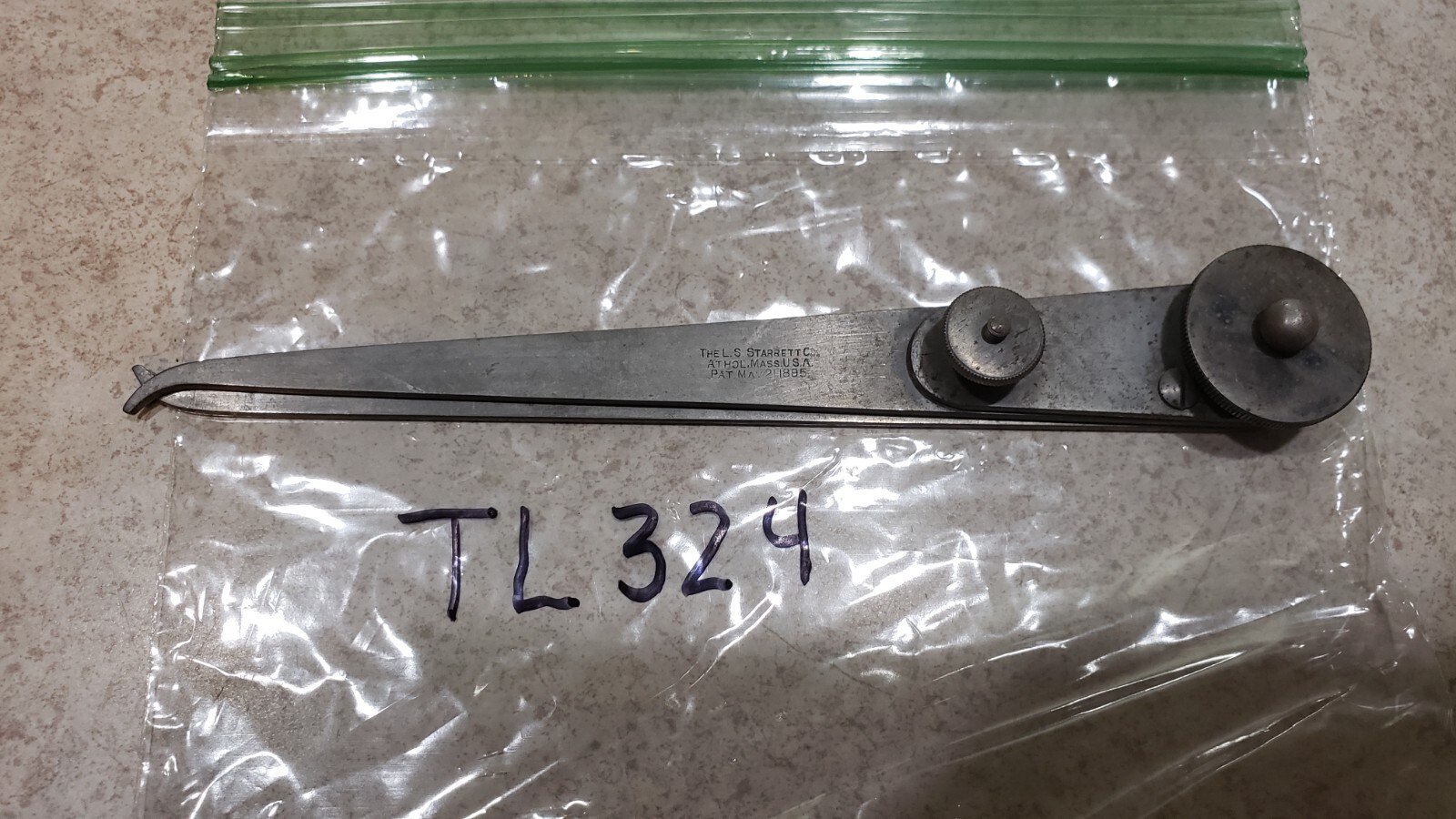 LS STARRETT 6″ LOCK JOINT OUTSIDE CALIPER MACHINIST TOOL MADE IN USA (TL324)