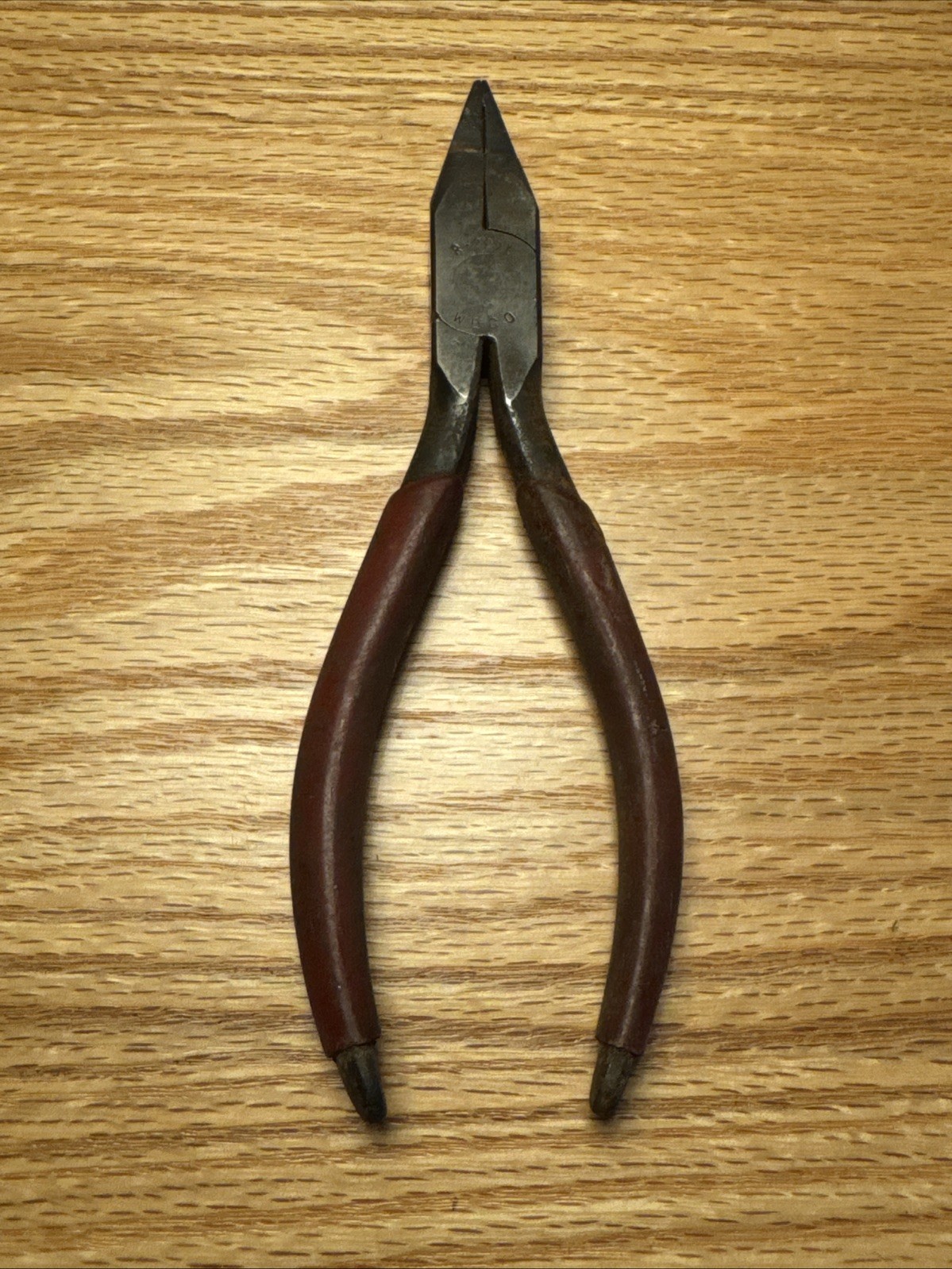 VINTAGE UTICA 6″ R-2291 W.E. Co. NARROW PRECISION NEEDLE NOSE PLIERS VGC USA