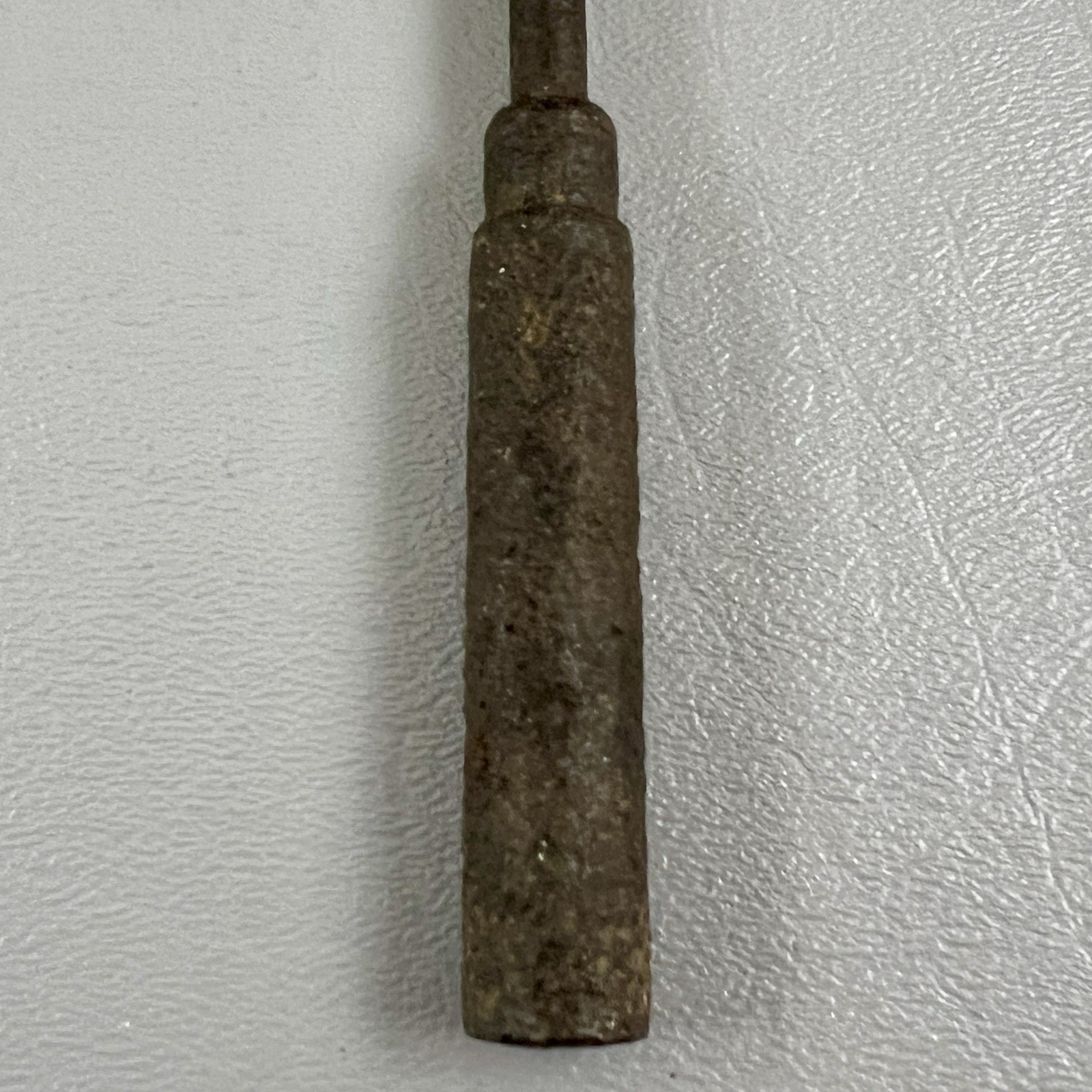 Vintage 7.5” Iron Head Knurled Handle Ball Peen Hammer
