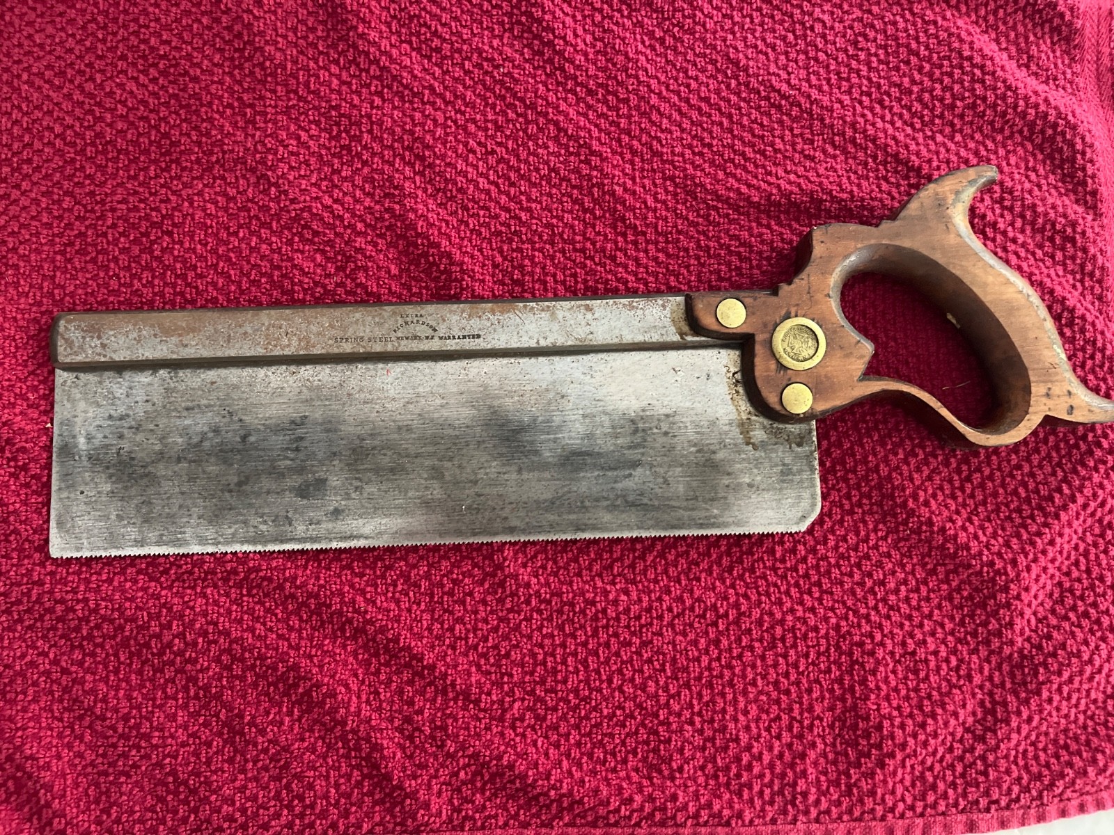 Miter Hand Saw Richardson medallion