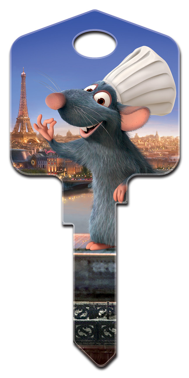 CUTE @@ DISNEY PIXAR Ratatouille House Key Blank for Kwikset KW1 KW10 KW11