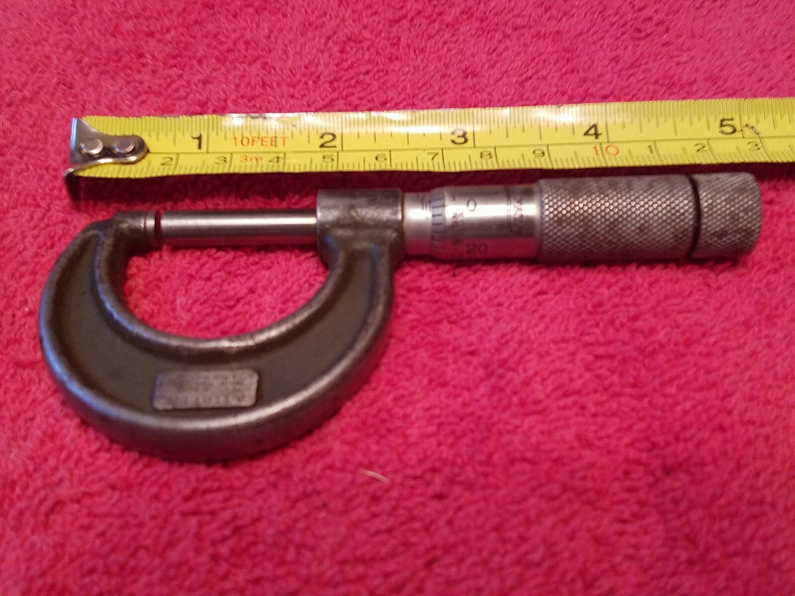 LUFKIN 0-1″ MICROMETER NO.1911V VTG USA