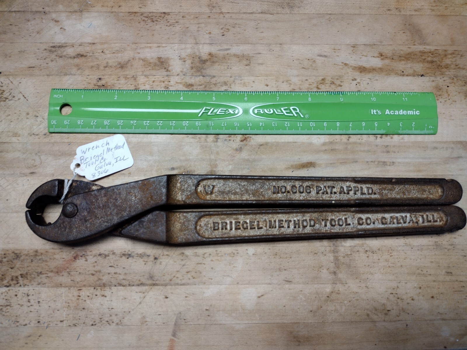Conduit Tool – Briegel Method Tool Co – Galva ILL – No 606 Pat Appld – 12-1/2″
