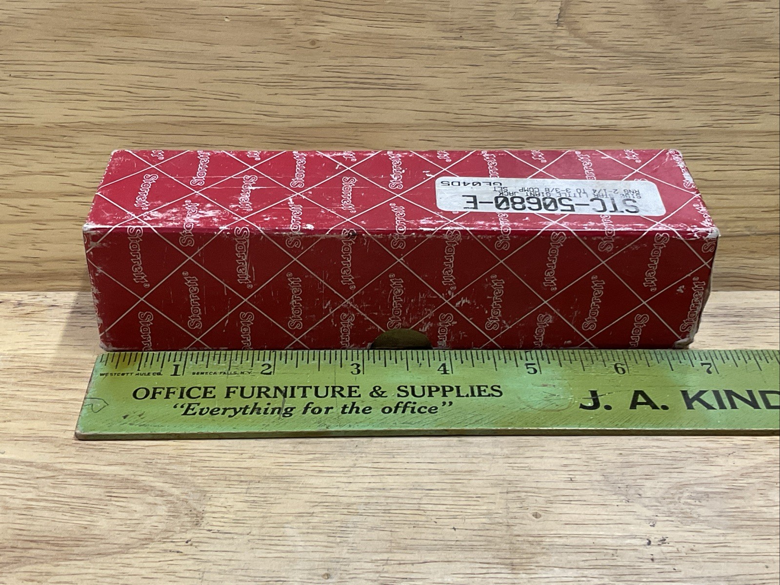 NOS Starrett S190 Little Giant Jack Screw Set With Accessories In Original Box
