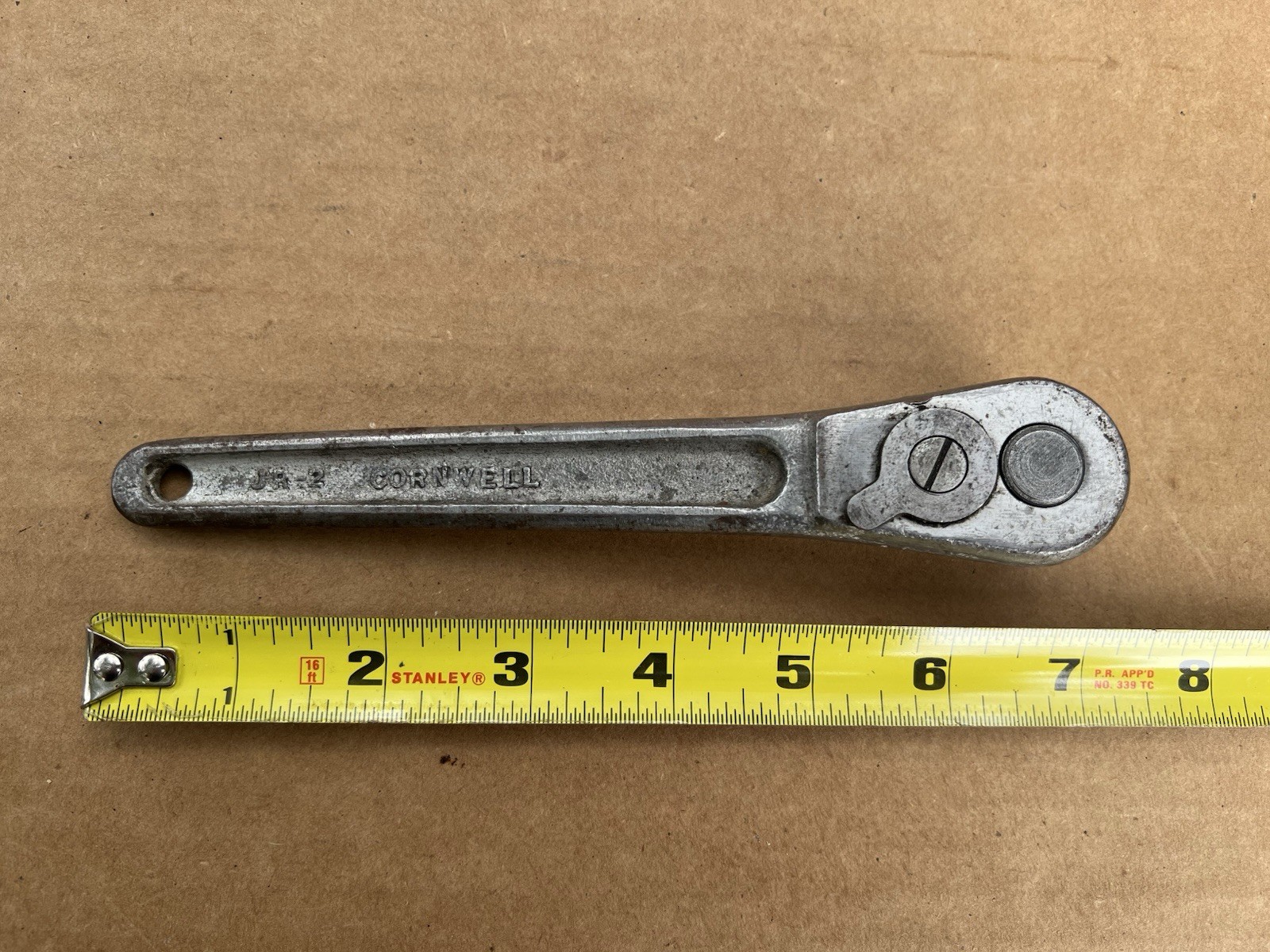 🇺🇸Vintage Cornwell Tools USA JR-2 Ratchet 3/8″ Drive 7″ Long🇺🇸