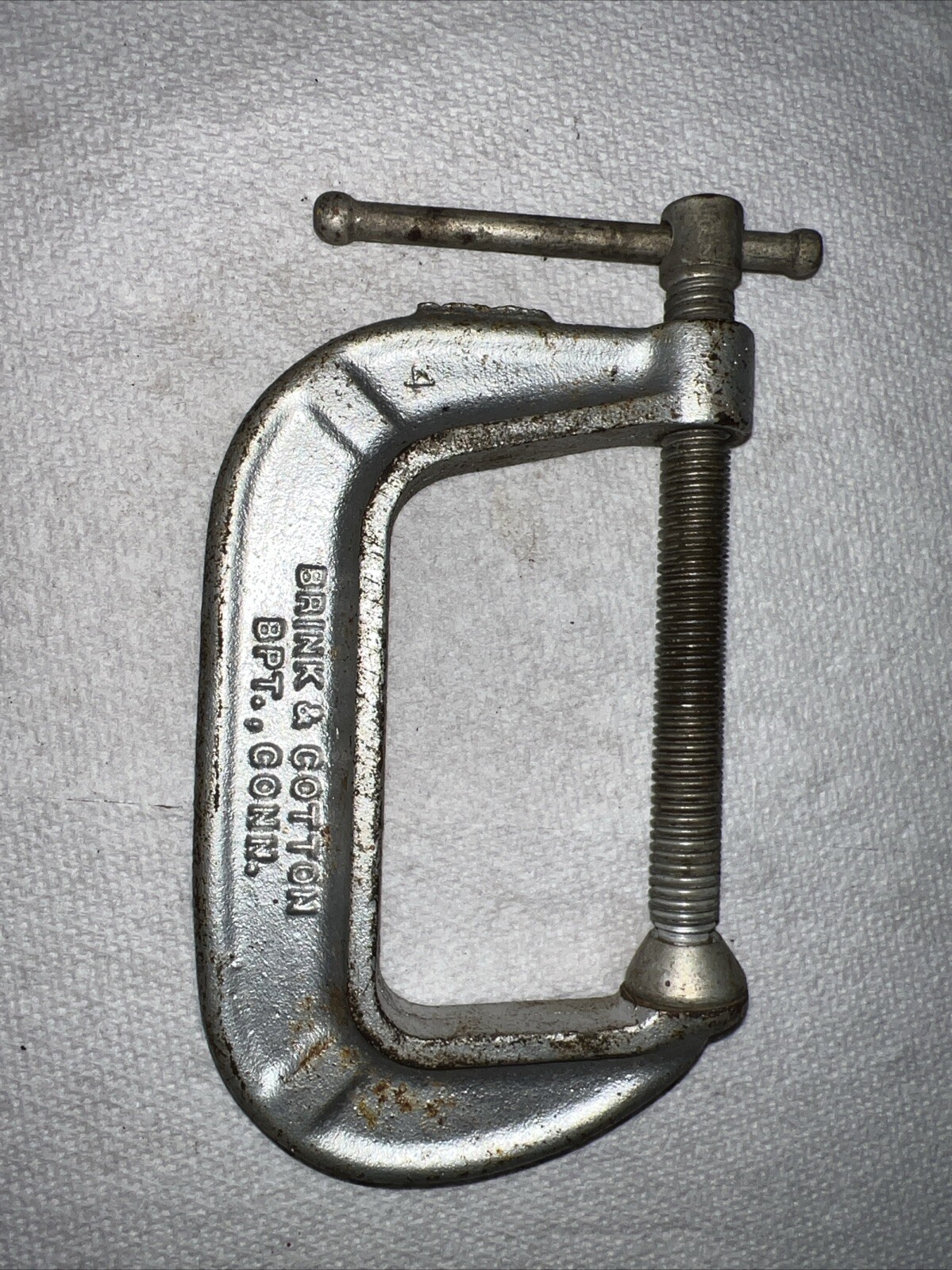 Vintage Brink & Cotton C-Clamp 3 in. Ductile Iron #143  Made in USA