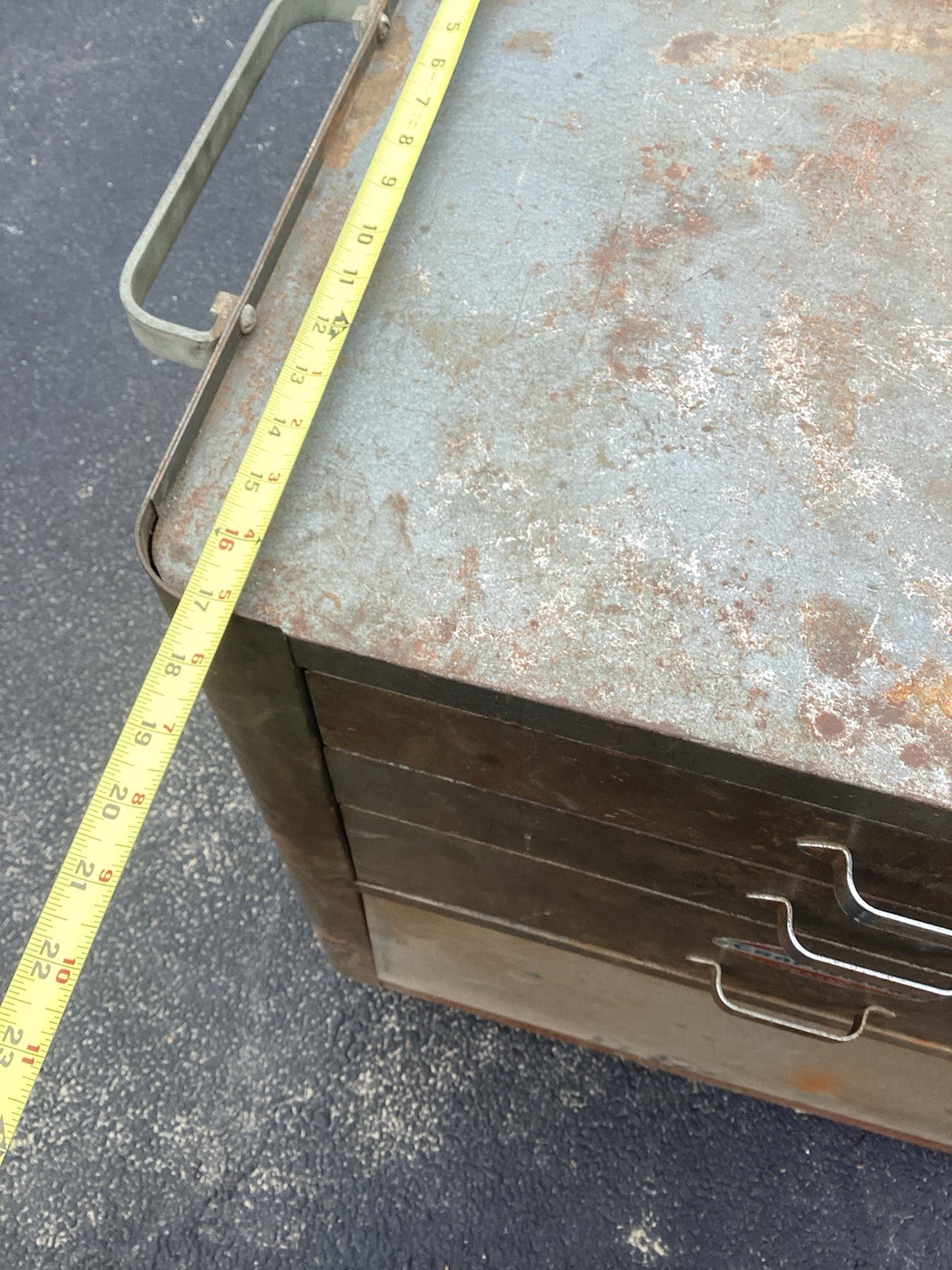 Craftsman Tool Box RARE!! 1940’s 50s Rolling Cart Chest VTG Garage Antique