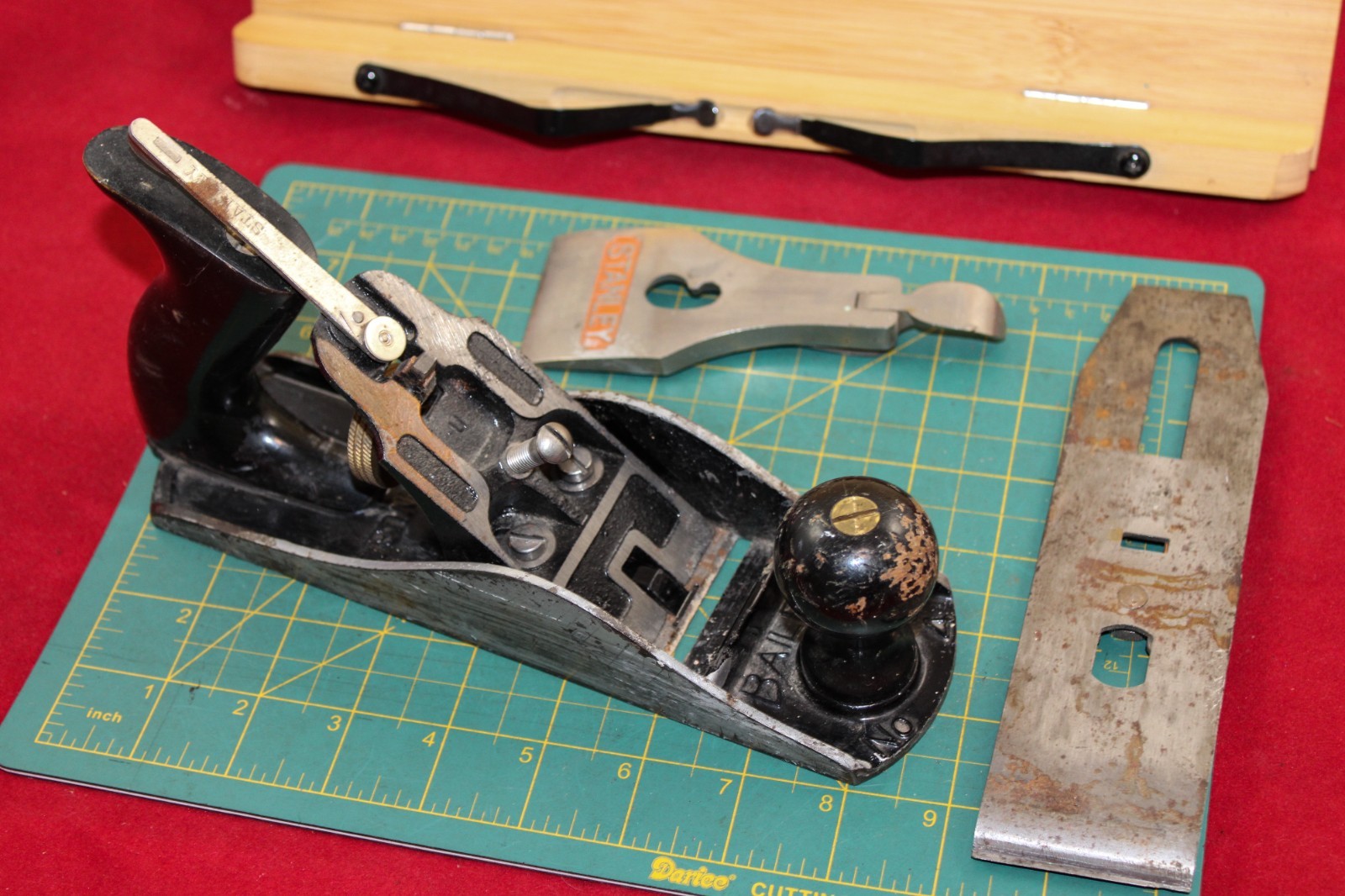 Vintage Stanley Bailey No.4 Smooth Bottom Wood Plane Made in Usa