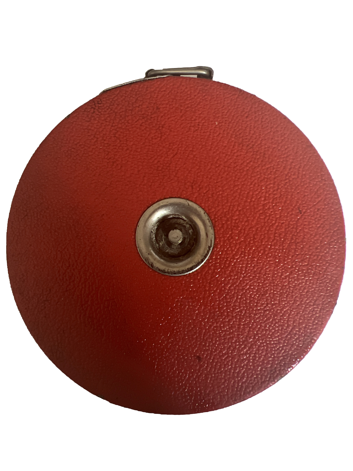 Vintage Roe Comet 100ft Steel Measuring Tape Roll Red Steel Vintage Tool