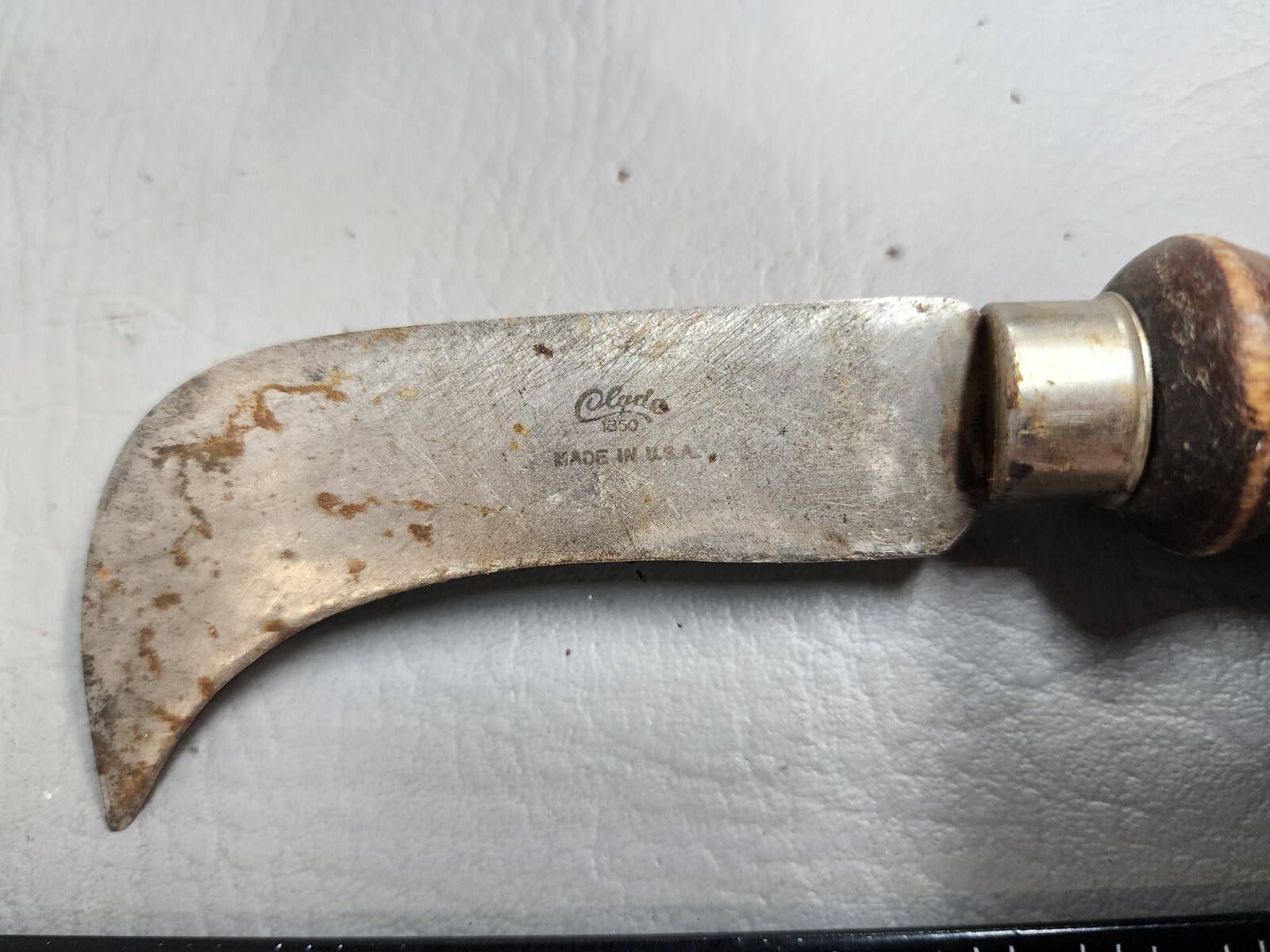 vintage Clyde 1850 Cutlery U.S.A linoleum carpet shingle offset blade knife tool