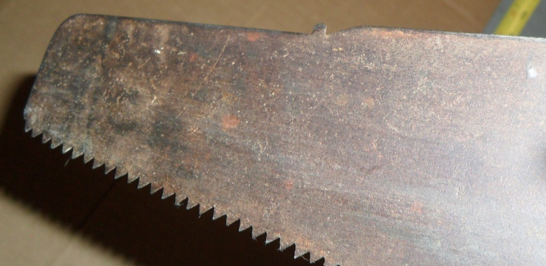 Vintage Disston Wood Handsaw D23 26″ Blade with Wheat Pattern Handle Made in USA