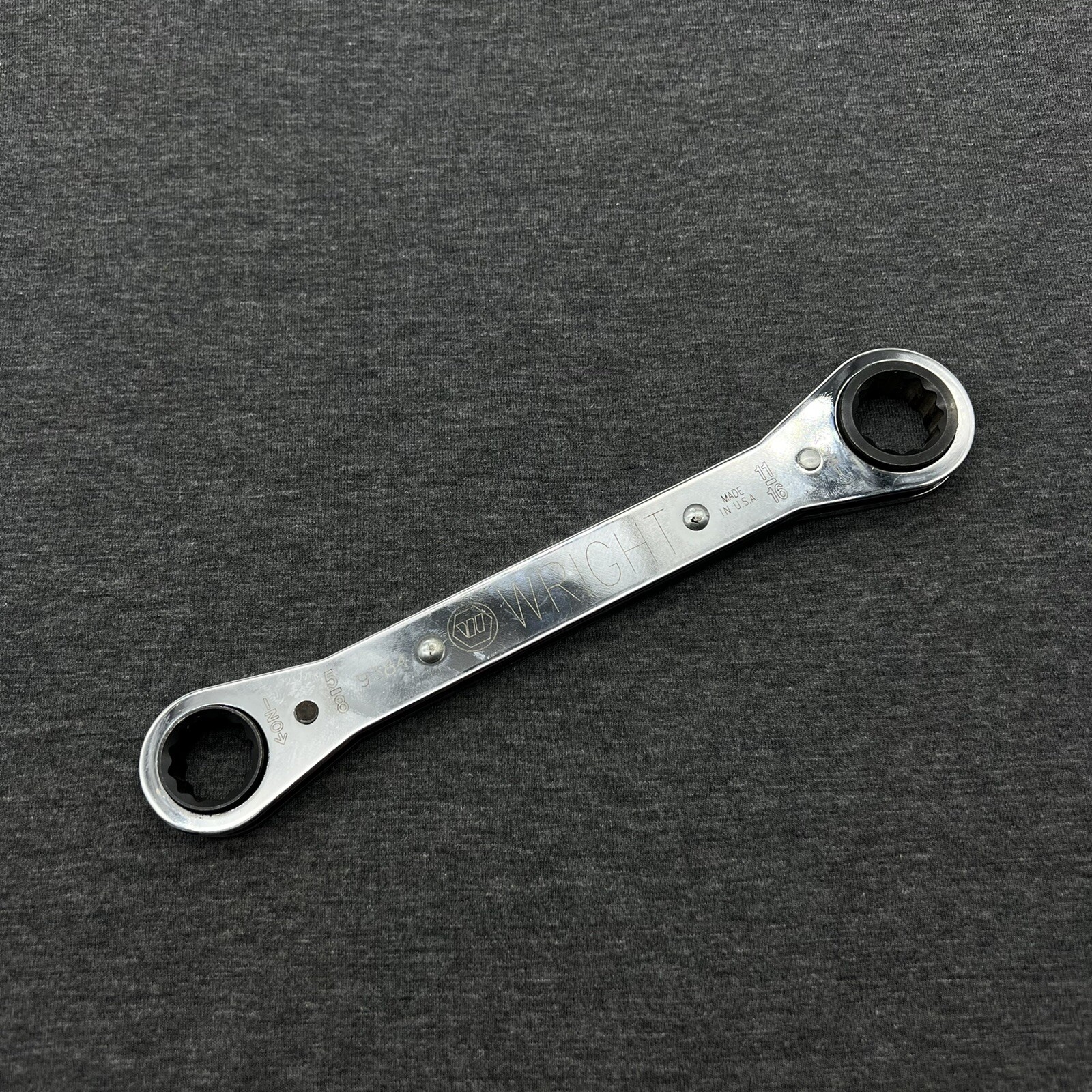 Wright Tool 9384 Ratcheting Box Wrench 5/8″ x 11/16″ 12 Point USA