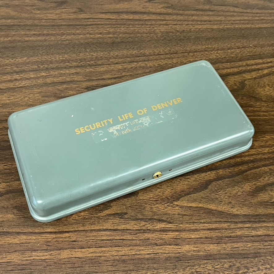 VTG Metal Latching Cash Box Tool Box Document Box Storage Security Life Denver