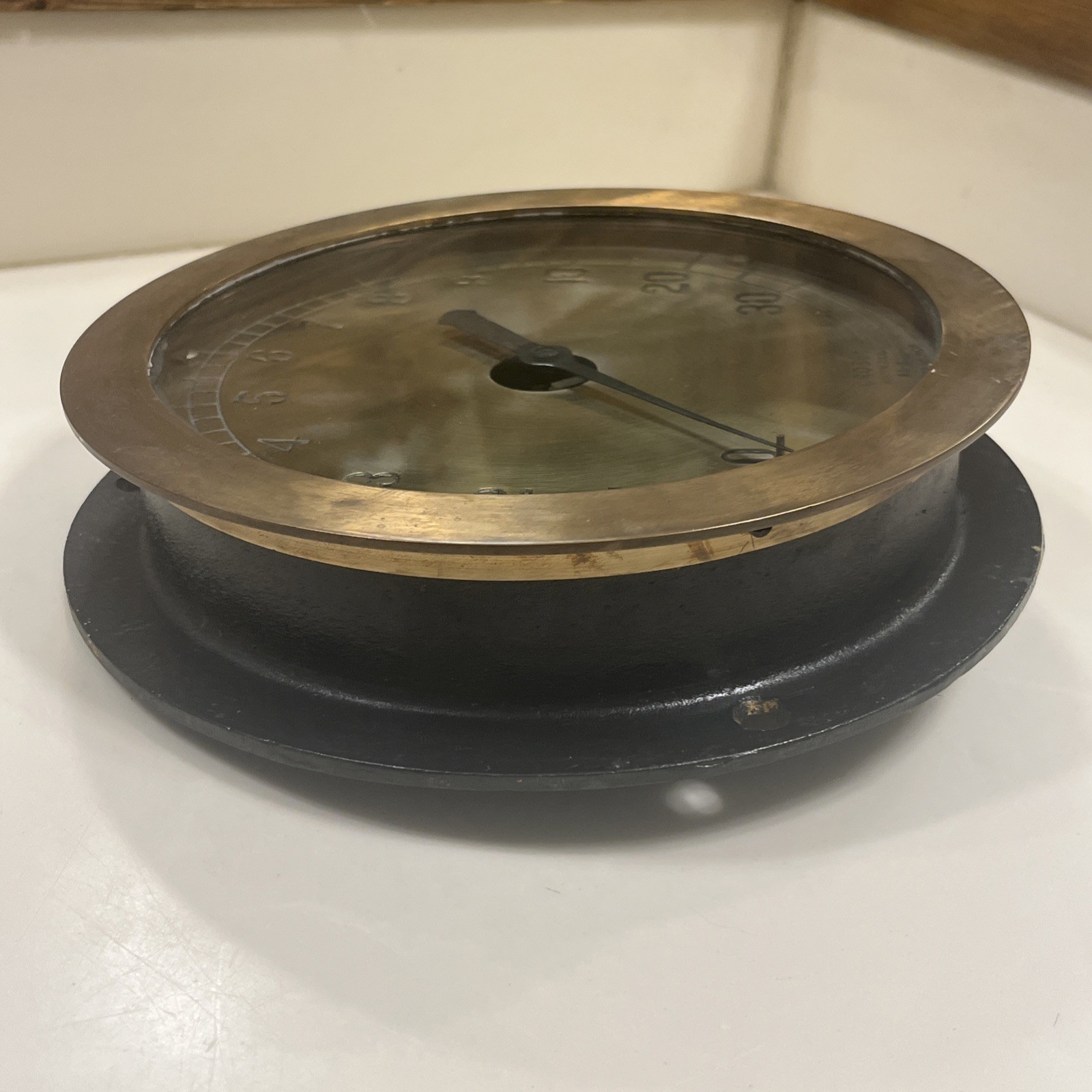 Crosby 10” Brass Steam Pressure Gauge Boston USA AA-R