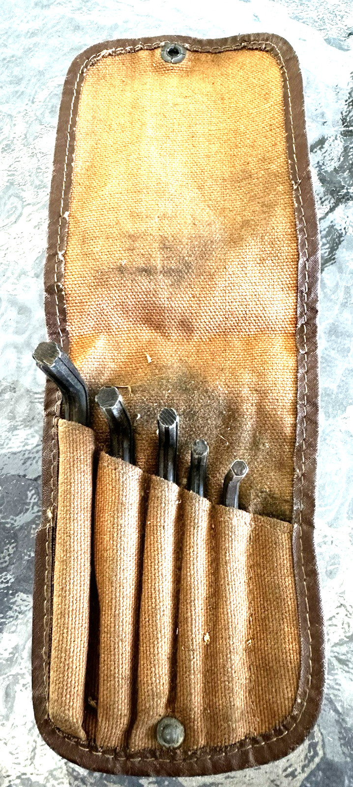 Original Vintage Vulcan 5 Piece Socket Keys For Sline Screws.