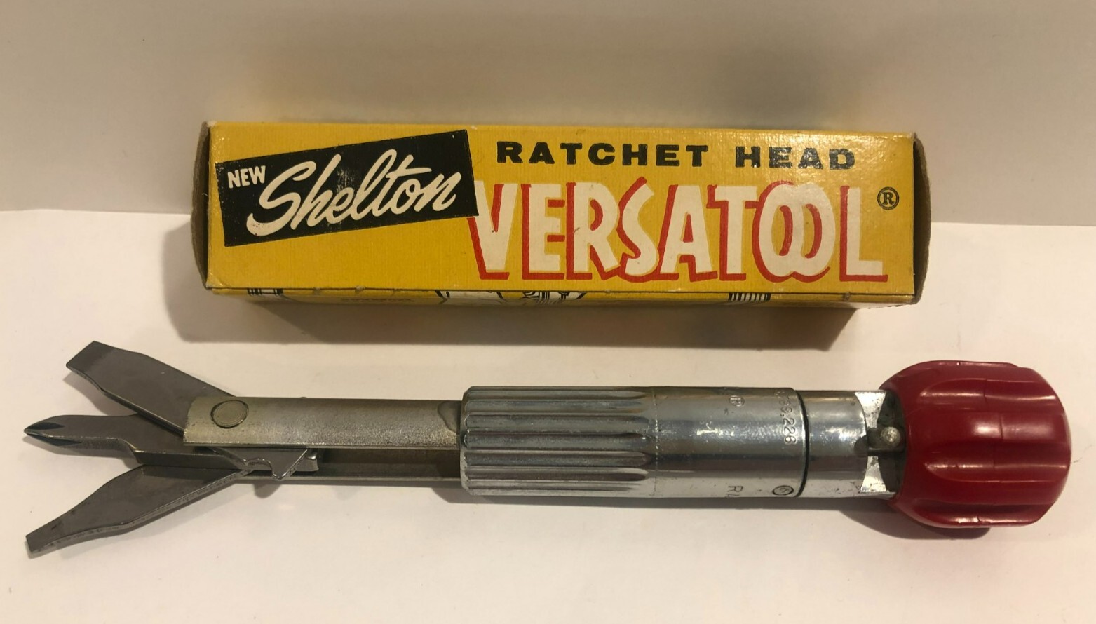 Vintage Shelton Ratchet Head VersaTool 3 in 1 Screwdriver – Original Box, USA