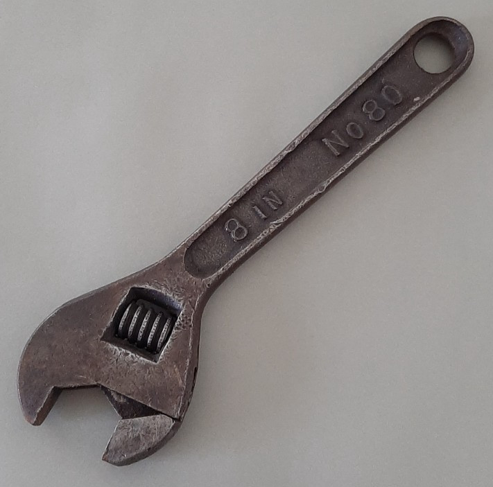 Vintage B & C Bemis & Call 8″ No. 80 Adjustable Wrench