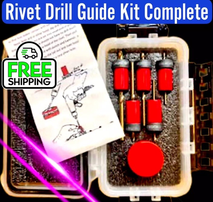 Professional Aircraft Rivet Removing Tool Kit-11 Piece Kit Is For Precision Repa