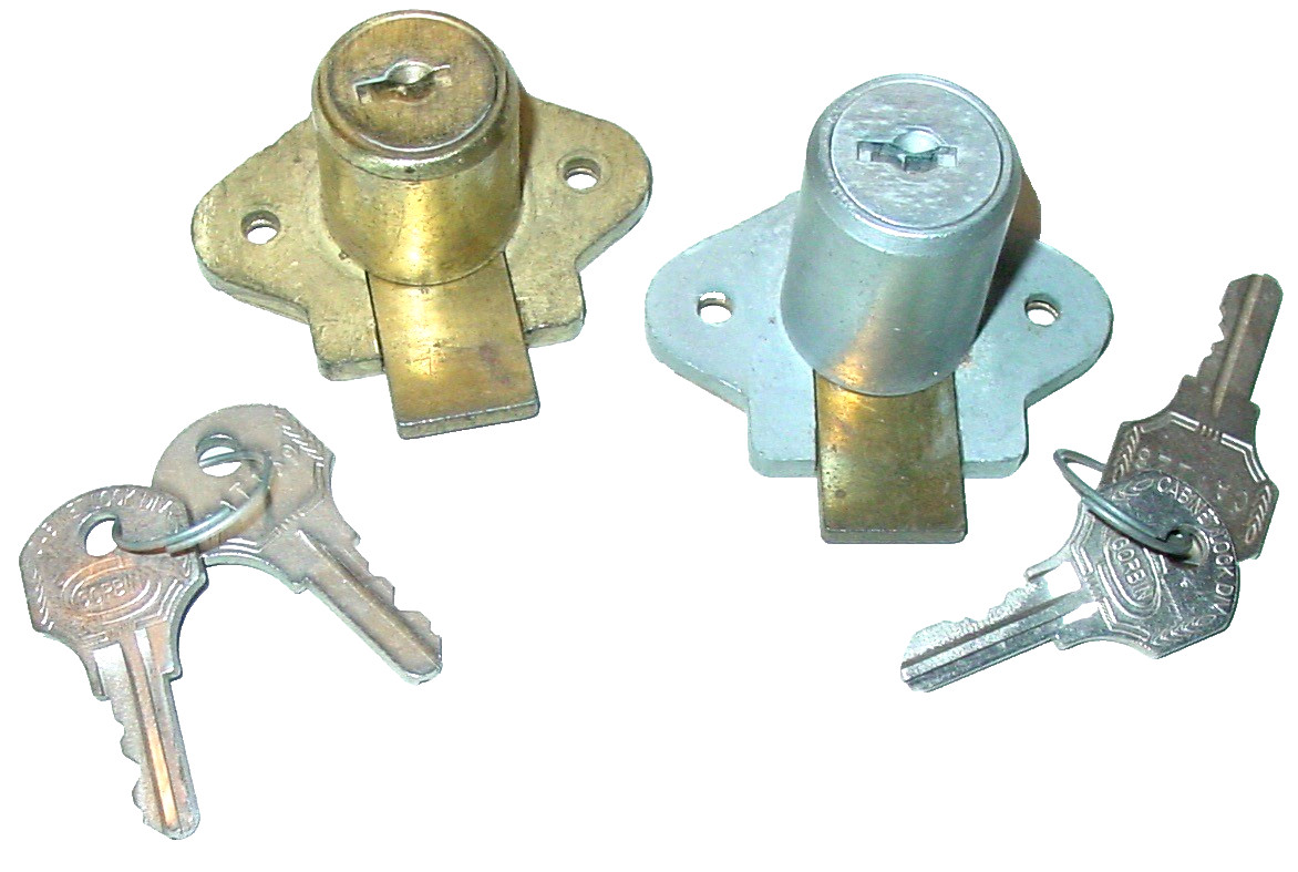 2 Vintage Corbin Cabinet Tool Drawer Door Dead Bolts Locks Mixed Parts Lot USA