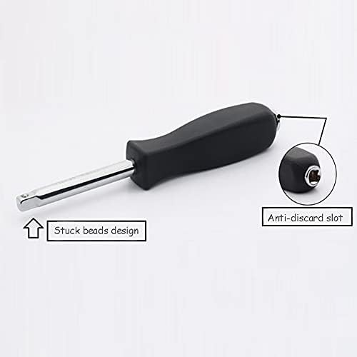 3 PACK Black 1/4 Inches Drive Spinner Handle Socket Driver Handle for Repair Mai
