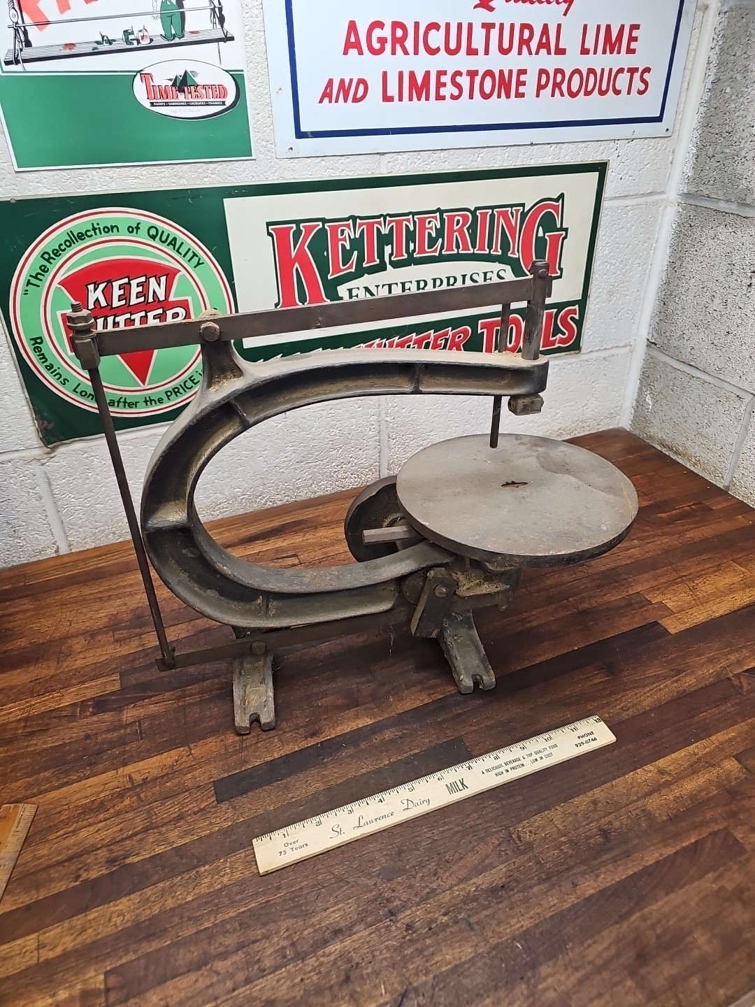 S19- Antique 1910’s-1920’s Boice Crane #60 Bandsaw Scroll Jig Saw Belt Driven