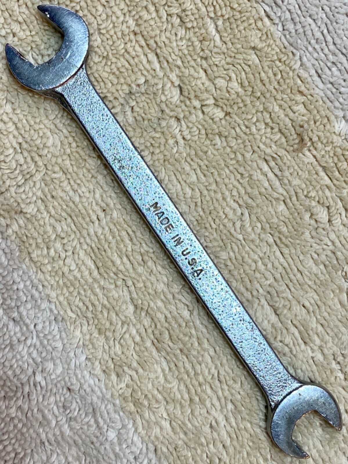 Vintage New Britain 5/16 x 3/8” Open-End Wrench, No. NDF-12, ca 1950’s-1960’s