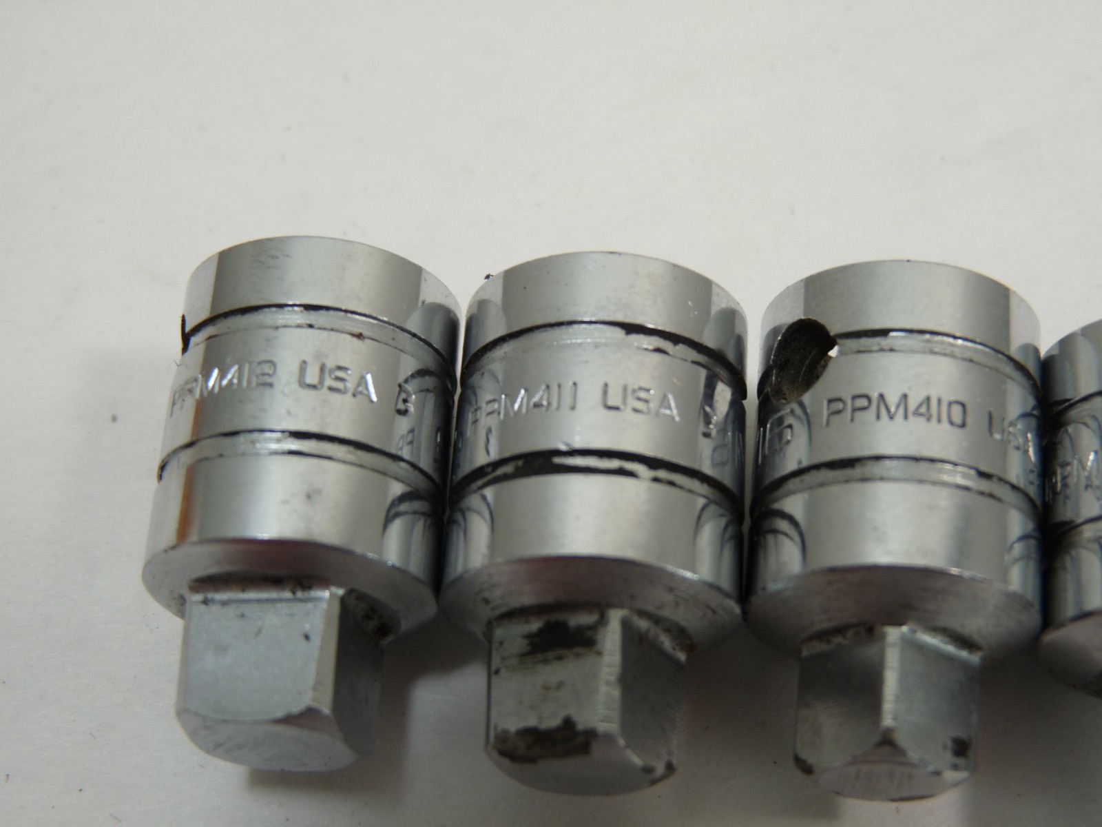 6 Snap On 3/8″ Drive External Pipe Plug Sockets PPM-412 411 410 409 408 406