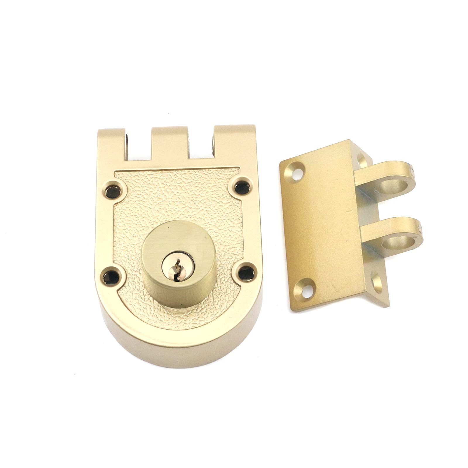 MY MIRONEY Jimmy Proof Deadbolt Lock Heavy Duty Safety Double Cylinder Gold