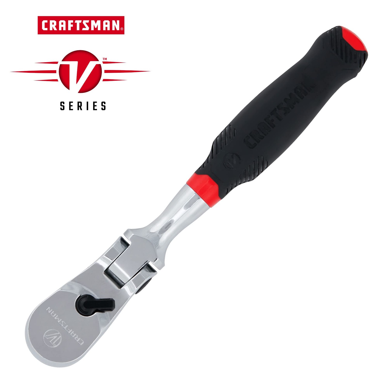CRAFTSMAN V-SERIES Ratchet, 3/8″ Drive, 96-Tooth, Comfort Grip CMMT86325V
