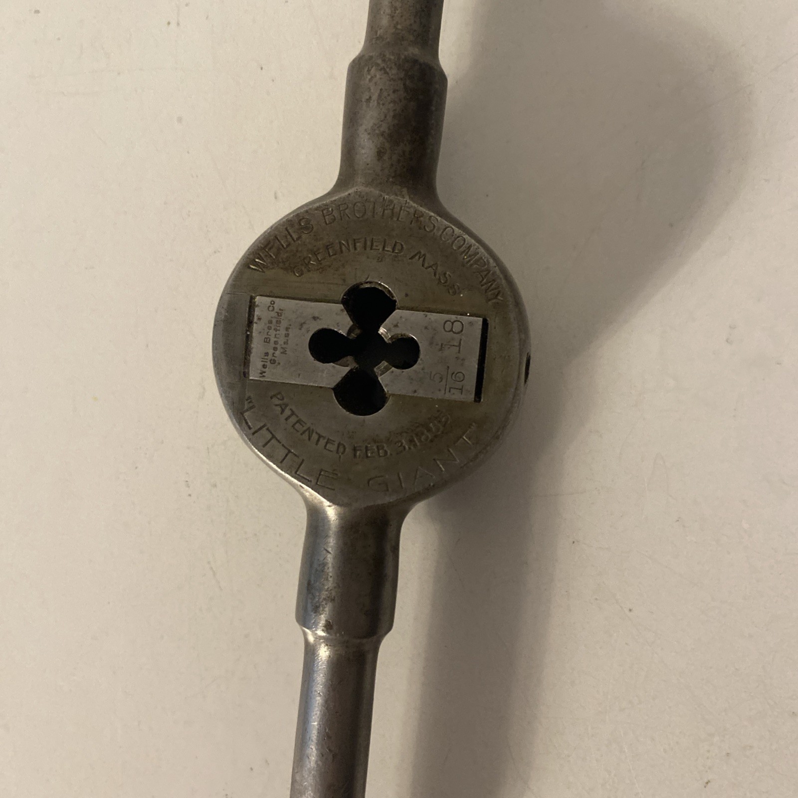 Large Vintage Wells Brothers Company Little Giant Die Head Holder with Handles