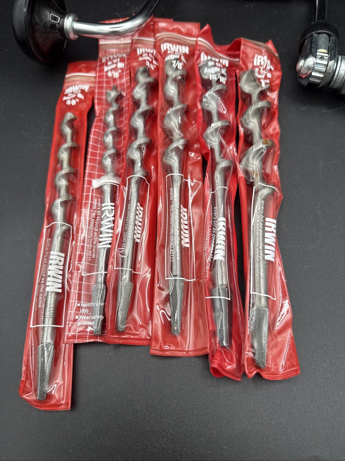 Brace and Bit Set Stanley # 66 02-660 IRWIN 62T 9/16-1″ No. 21 Expansive NOS USA