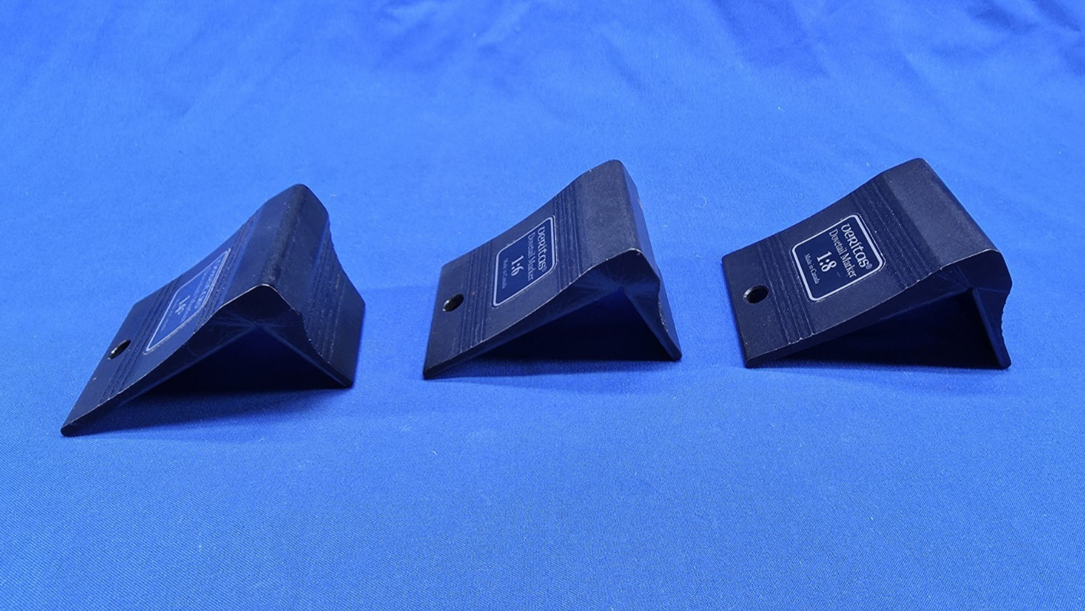 Lot of 3 Veritas Dovetail Saddle Markers 14 degrees – 1:6 – 1:8