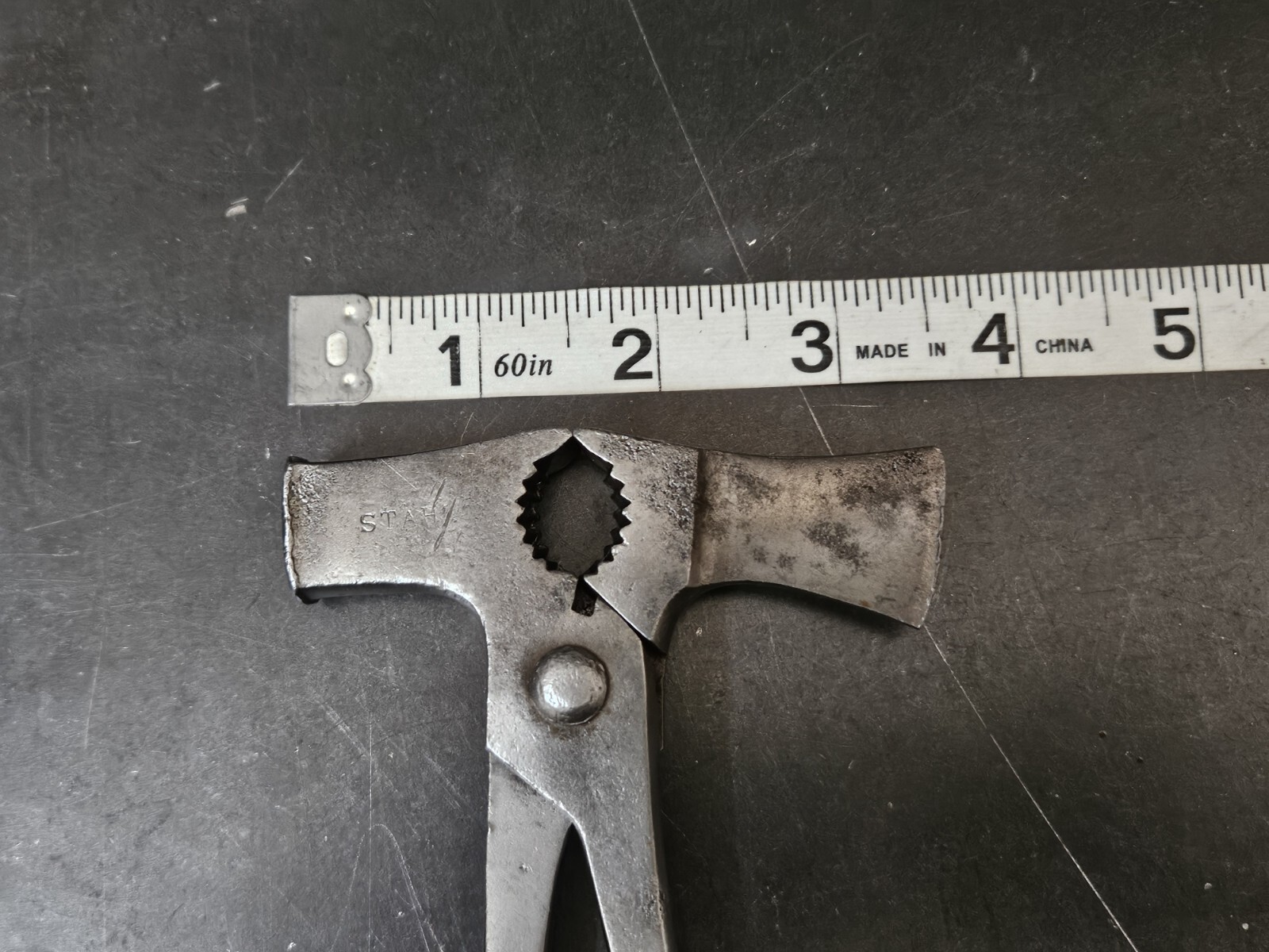 VINTAGE STAHL GERMAN MULTI TOOL PLIERS HATCHET HAMMER PRYBAR PULLER SCREWDRIVER