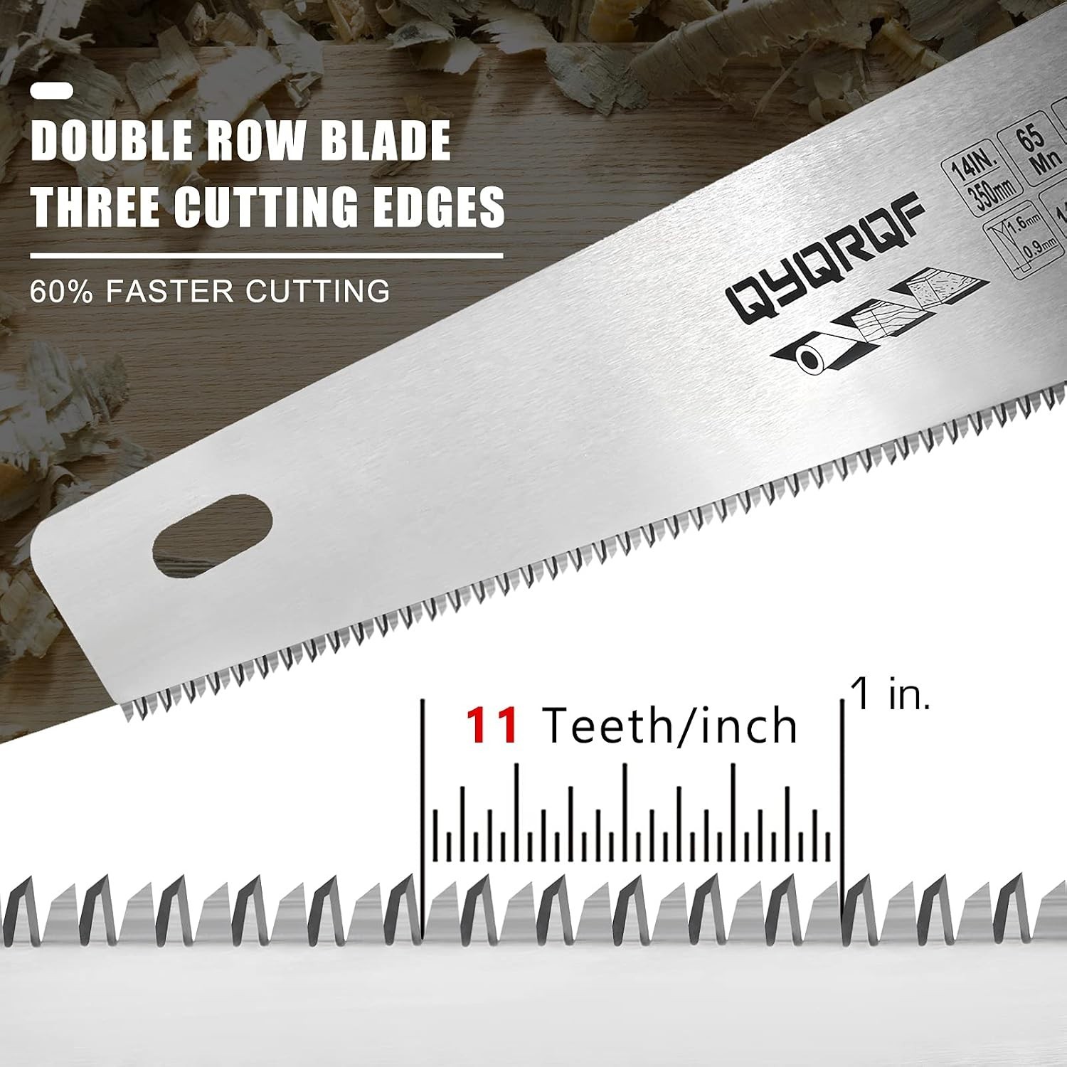 Versatile 14-Inch Fine-Cut Handsaw – Perfect for Wood, Plastic, and Drywall