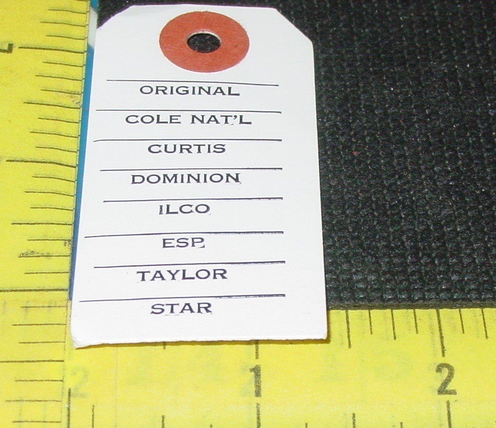50 Key Hook Key Blank Inventory Re-Order Stock Brand ID Tags Vintage Locksmith