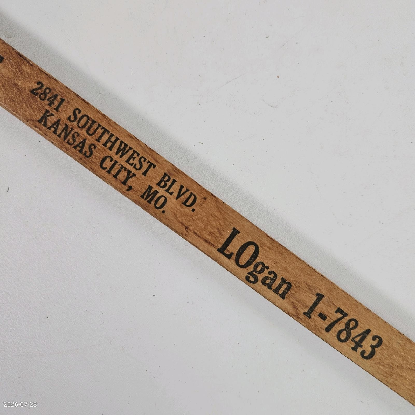 Vtg Advertising Sliding Yardstick Combs & Co Mill Elevator KC MO History 1940s