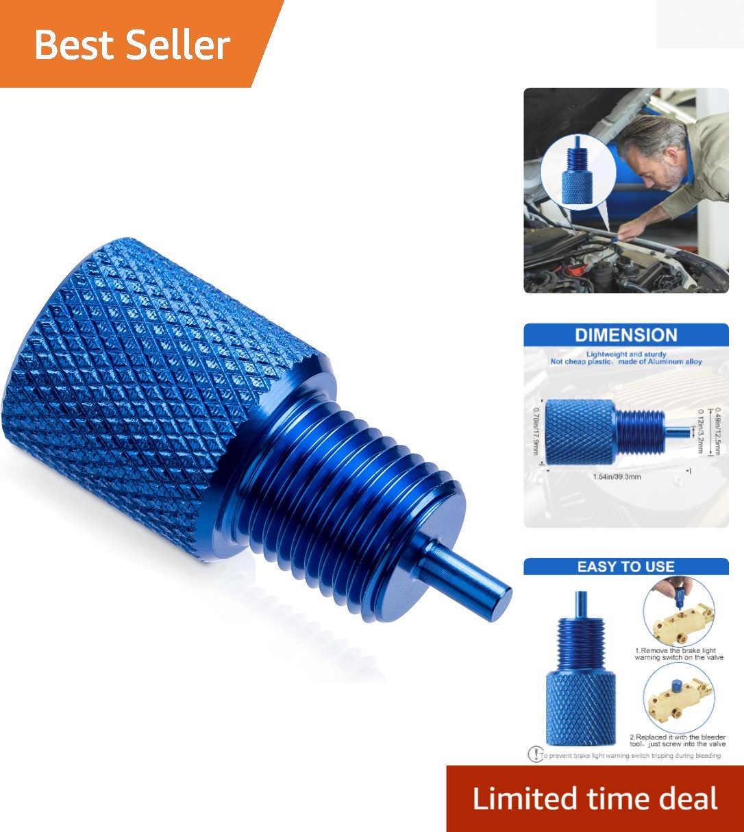 Compact Proportioning Valve Bleeder Tool – Essential for GM Street Rods & Trucks