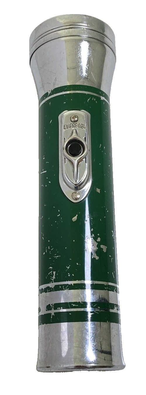 VTG Powerful Light Torchcase Bell Flashlight Chrome Plated, Works, Free Shipping