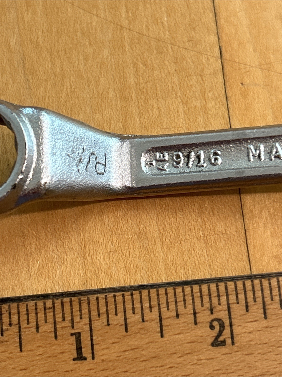 Vintage Double Box End Offset Wrench 1/2″ X 9/16″ Forged Steel Made in USA